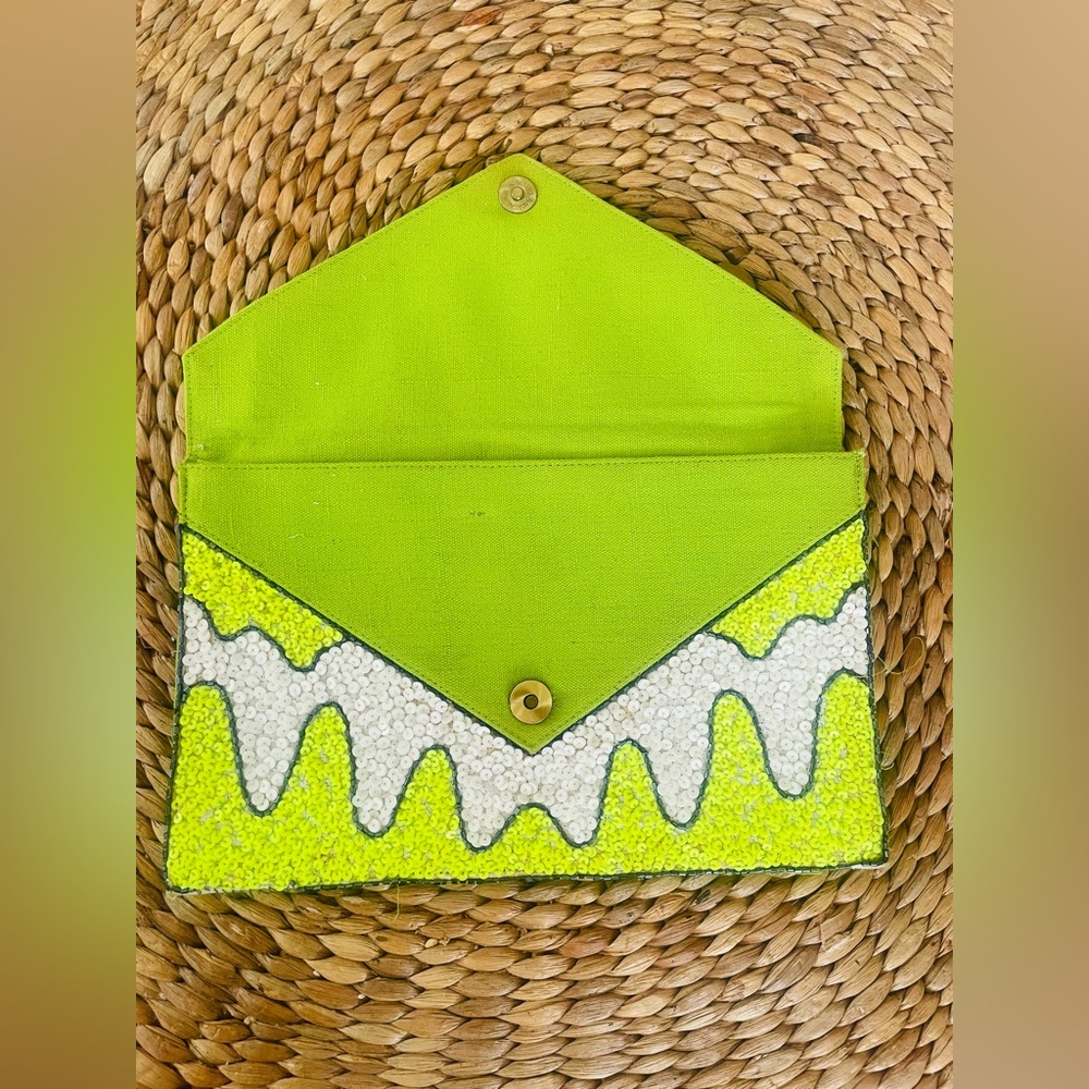 Nila Anthony “ Slime Crime” Sequin Clutch - Picture 7 of 11